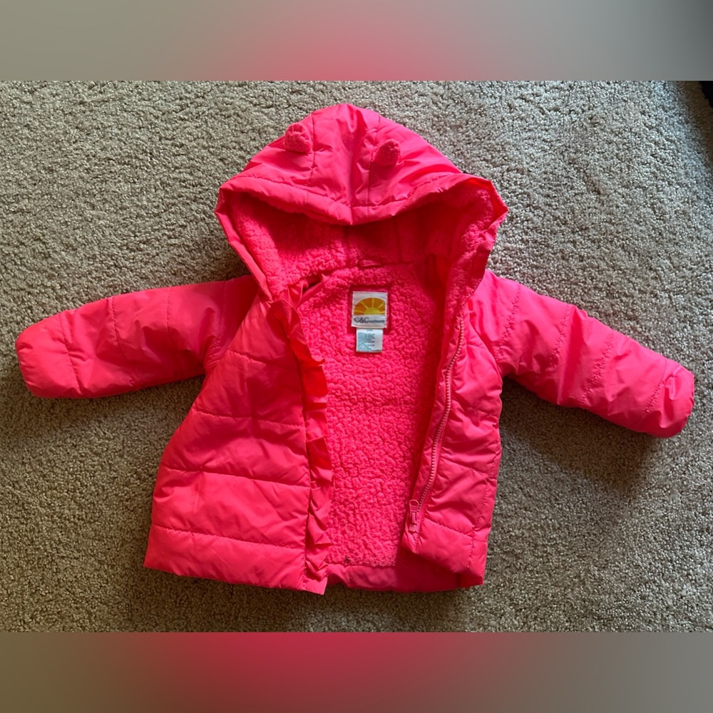 2T girls pink winter jacket